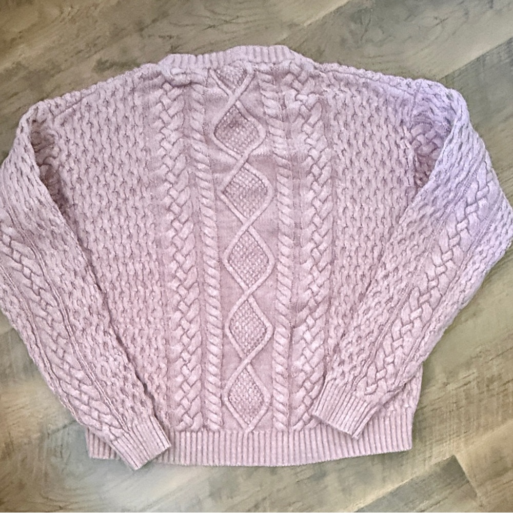 Frye Pink Cable Knit Sweater - Picture 2 of 2